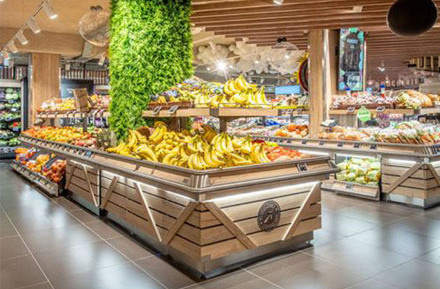 Agricultural product display stand